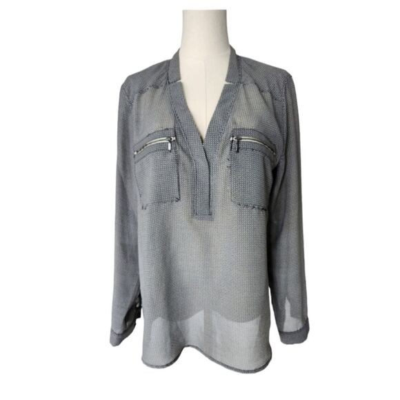 NWOT Banana Republic black and white blouse - Size Medium - Picture 1 of 9